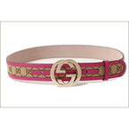 Gucci Belt GG Brown Beige Pink Fwcgg 8961 — view 7
