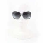 Chanel Logo Square Sunglasses Eyewear Black with Case — view 3