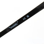 Chanel Logo Square Sunglasses Eyewear Black with Case — view 9