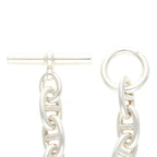 Hermes Chaine Dancre TGM Silver Bracelet 10 Link — view 5