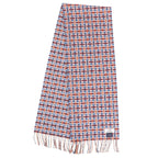 Hermes Muffler Shawl Ecose Logo Cashmere Scarf — view 2