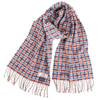 Hermes Muffler Shawl Ecose Logo Cashmere Scarf — view 3