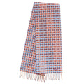 Hermes Muffler Shawl Ecose Logo Cashmere Scarf