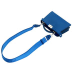 Fendi Peekaboo ISeeU Cross Blue Leather 2-Way Shoulder Bag — view 4