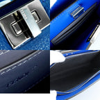 Fendi Peekaboo ISeeU Cross Blue Leather 2-Way Shoulder Bag — view 5