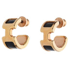 Hermes Olympe PM Box Calf Hoop Earrings — view 2