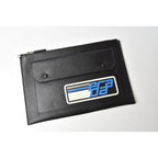Prada Clutch Bag Travel Pouch Saffiano Patch Patchwork Black Azzurro — view 2