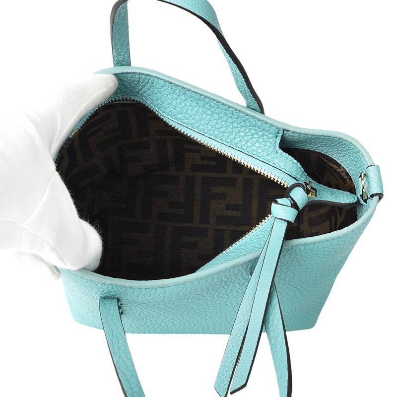 Fendi Handbag Rolled Mini Light Blue — view 5
