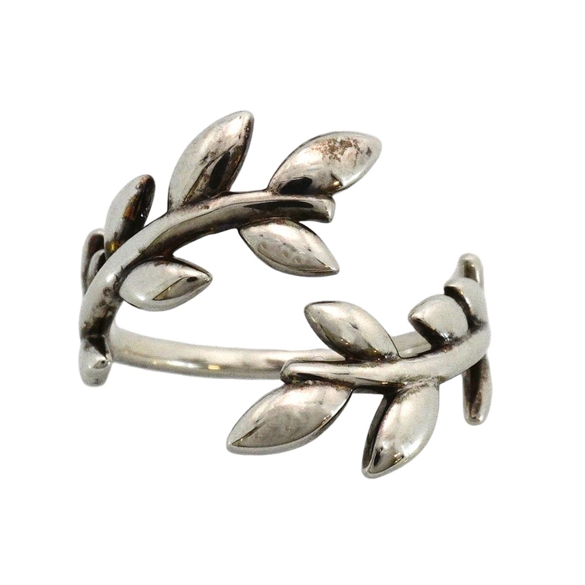 Tiffany & Co Ring Olive Leaf Bypass 925 Sterling Silver — view 2