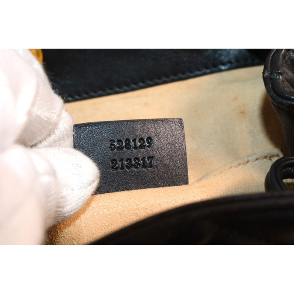 Gucci GG Marmont Backpack Leather Black — view 9