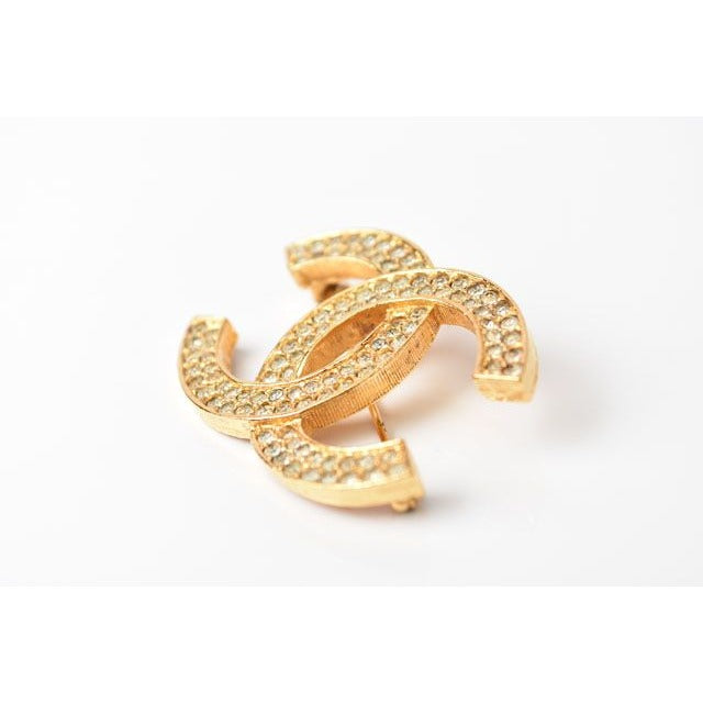 Chanel Brooch Pin Rhinestone — view 2