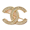 Chanel Brooch Pin Rhinestone