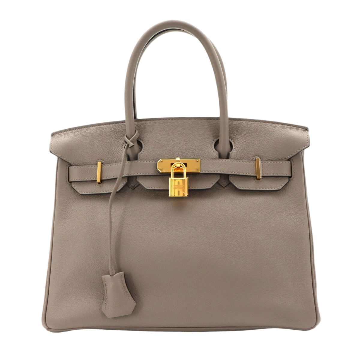 Hermes Birkin 30 Taurillon Noviyo Griasphalt Hand Bag Gold