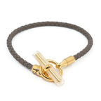 Hermes Bracelet Glenan Etoupe Gray Gold Small