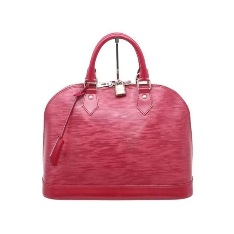 Louis Vuitton Handbag Alma PM Fuchsia Epi Silver