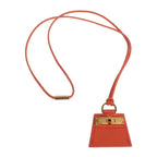 Hermes Monpty Kelly PM Necklace Swift Oranje Poppy Orange