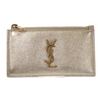 Saint Laurent Zipped Fragment Card Case Coin Compact Wallet Chien