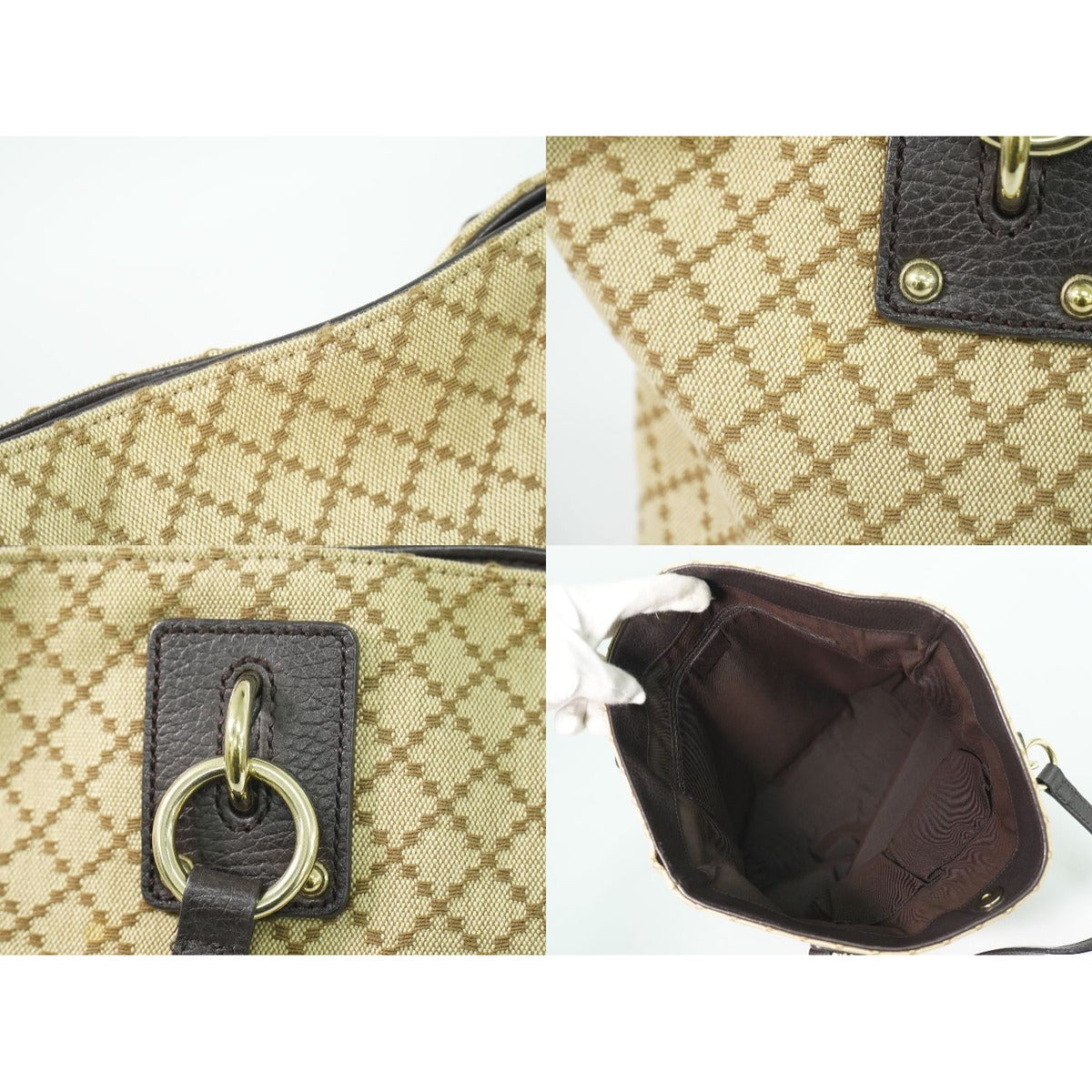 Gucci Diamante Tote Canvas Beige — view 8