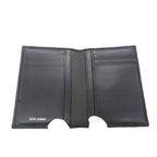 Dior Card Case Homme Black Leather CD Logo Silver — view 3