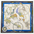 Hermes Voitures en Equilibre Carre Shawl Scarf