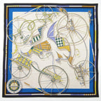 Hermes Voitures en Equilibre Carre Shawl Scarf