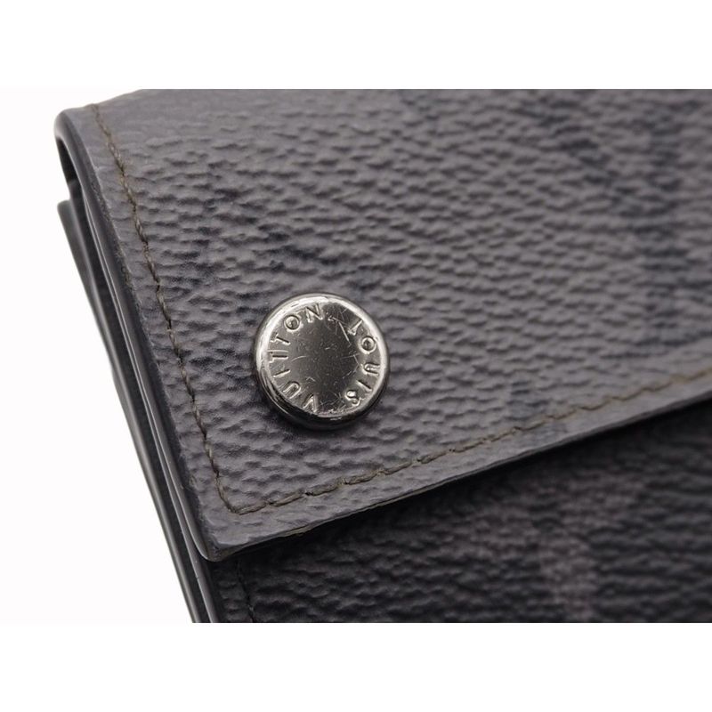 Louis Vuitton Discovery Compact Wallet Trifold Monogram Eclipse Canvas — view 9