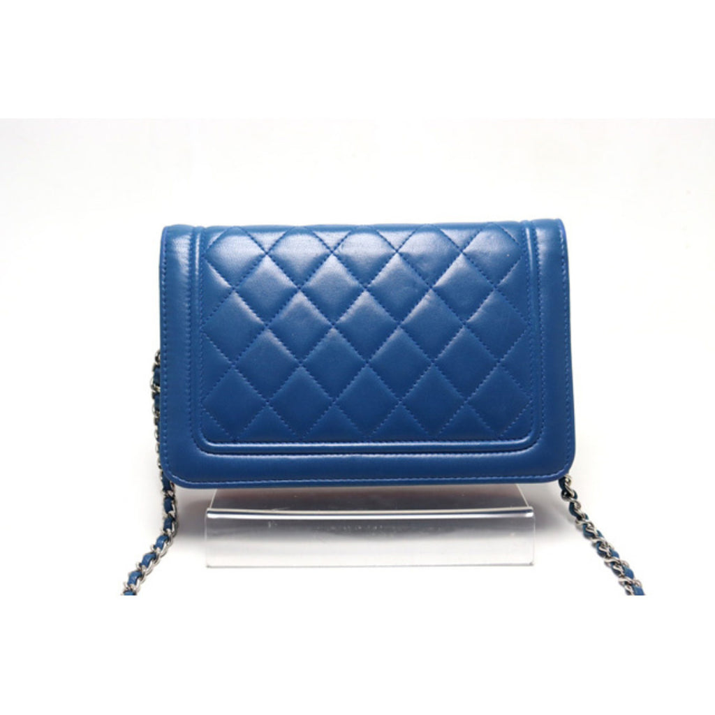 Chanel Quilted Metal Fittings Chain Wallet — view 3