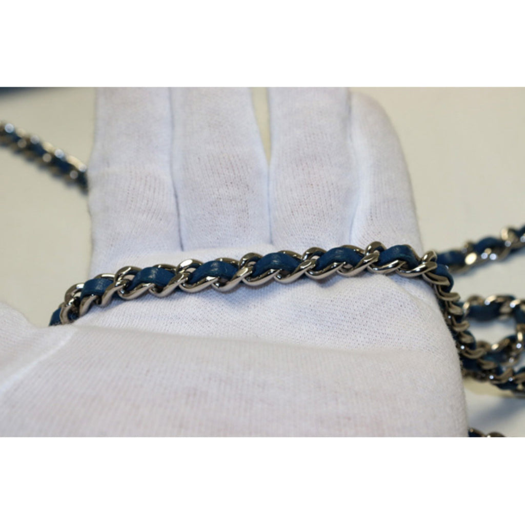 Chanel Quilted Metal Fittings Chain Wallet — view 6