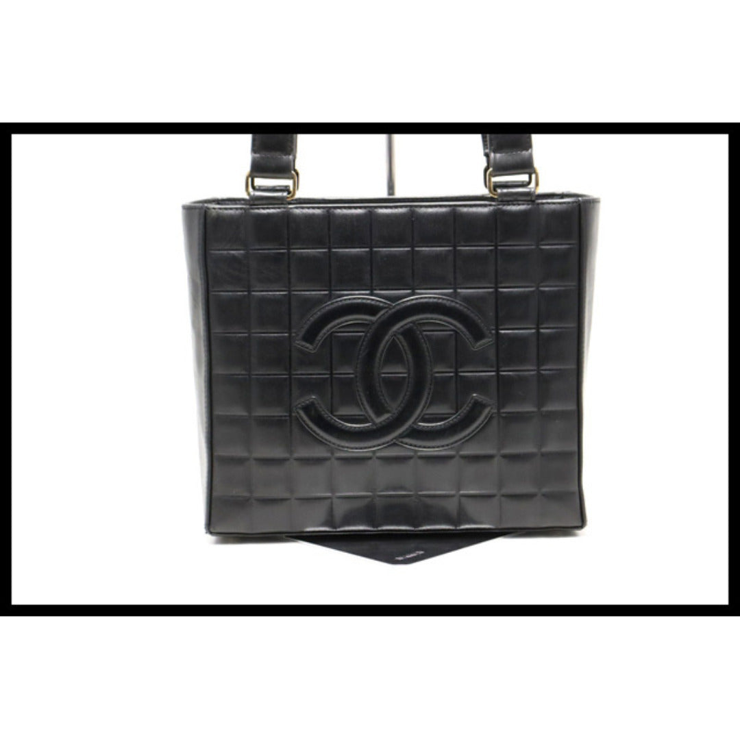 Chanel Chocolate Bar Big Coco GD Metal Fittings Tote — view 2