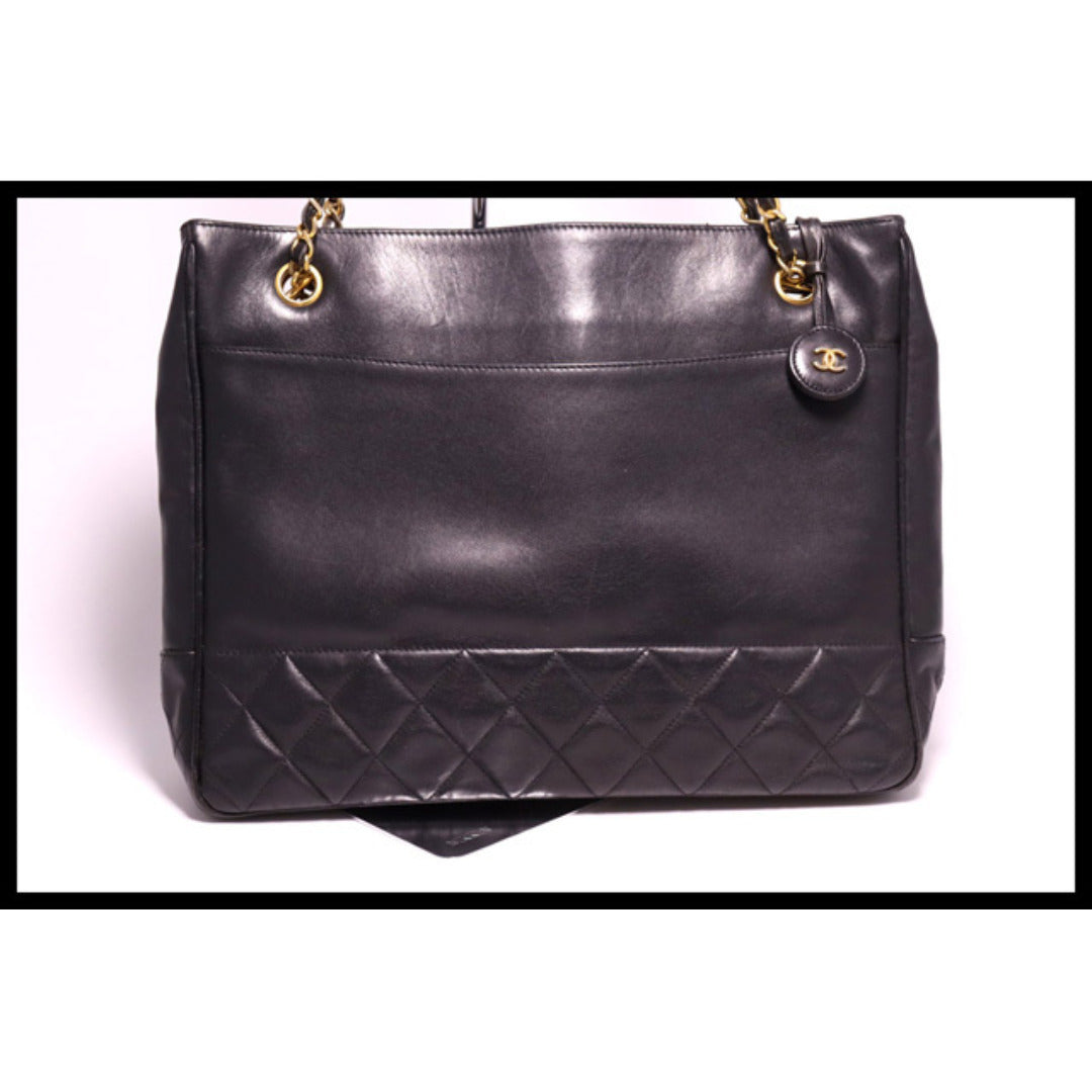 Chanel Quilted GD Metal Fittings Chain Tote — view 2