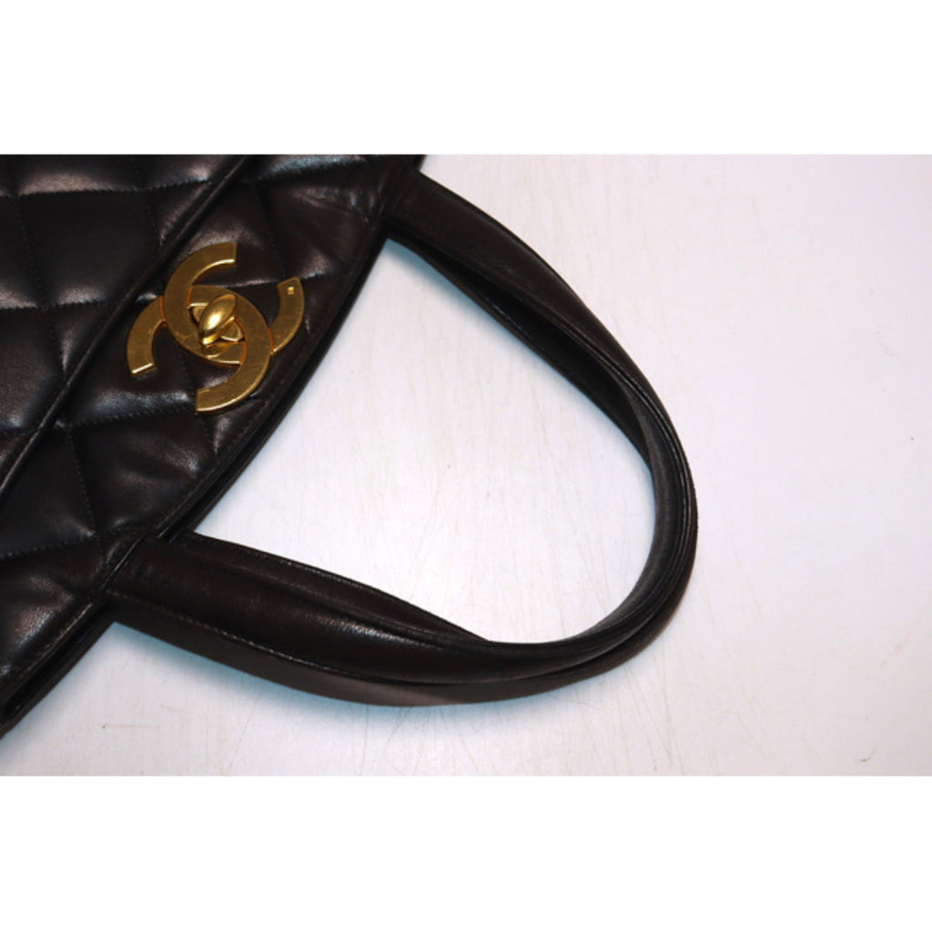 Chanel Quilted GD Metal Fittings Tote — view 7