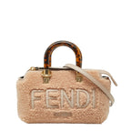 Fendi by the Way Mini 2-Way Shoulder Bag Pink Shearling