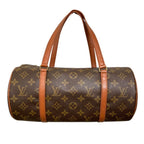 Louis Vuitton Papillon 30 GM Monogram Roll Boston Bag Brown