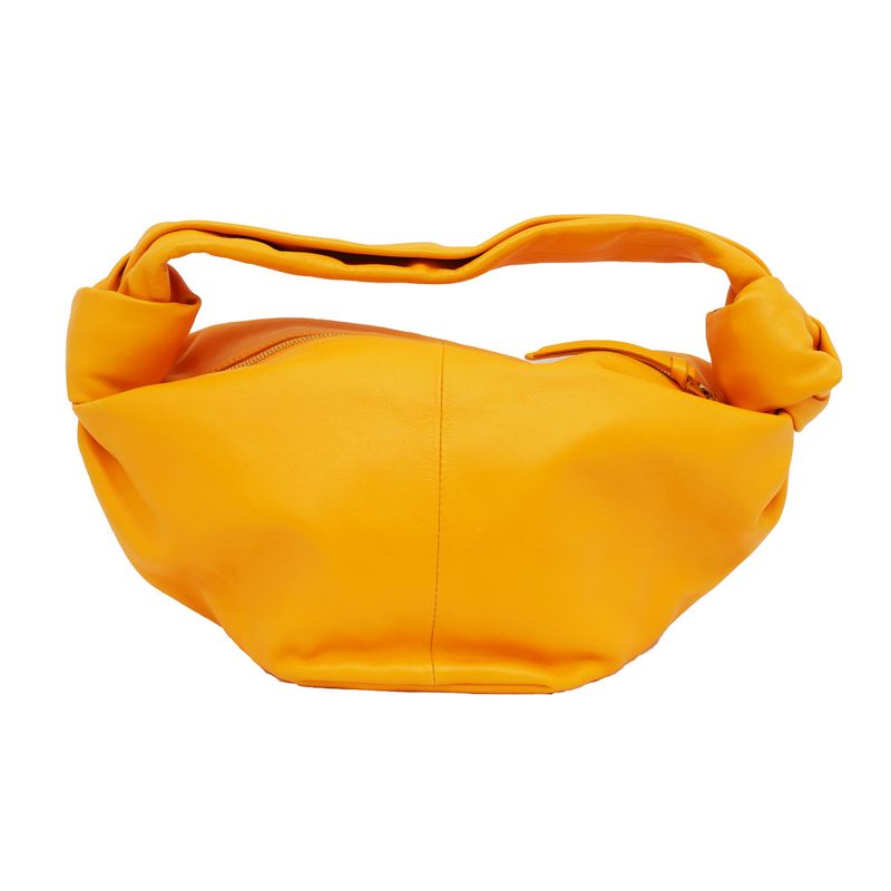 Bottega Veneta Double Knot Mini Handbag Orange Cuff — view 3