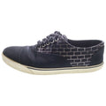 Celine Canvas Low Cut Sneakers Black White