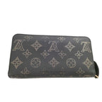 Louis Vuitton Monogram Mahina Zippy Wallet Black Gold Leather — view 2