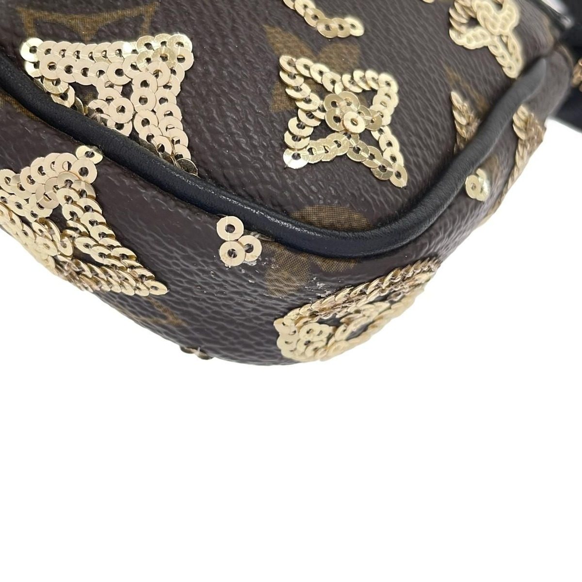 Louis Vuitton Monogram Eclipse Mini Pochette Pouch — view 2