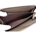 Bottega Veneta Intrecciato Leather Zip Around Wallet Grey — view 4