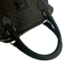 Celine Vintage Macadam Blason Logo Pattern Leather