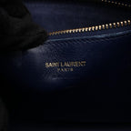 Saint Laurent Paris Handbag Cabas Small 2-Way Navy Leather — view 4