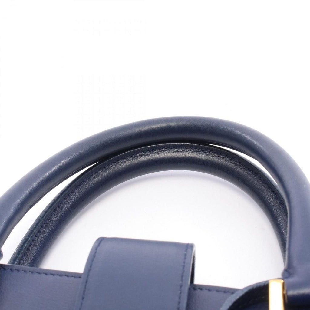 Saint Laurent Paris Handbag Cabas Small 2-Way Navy Leather — view 6