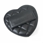 Chanel Heart Chain Wallet Quilted Lambskin Shoulder Bag Black Gold — view 7