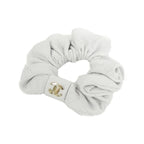 Chanel CC Hair Scrunchie White