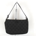 Gucci Pouch Mini Handbag GG Canvas Black High Simple