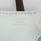 Hermes Buddy Charm Vert Pepper Mint Blue Series Bag — view 8