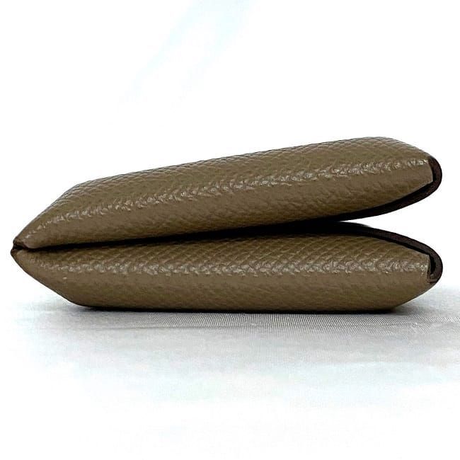 Hermes Card Case Calvi Beige Etoupe — view 3