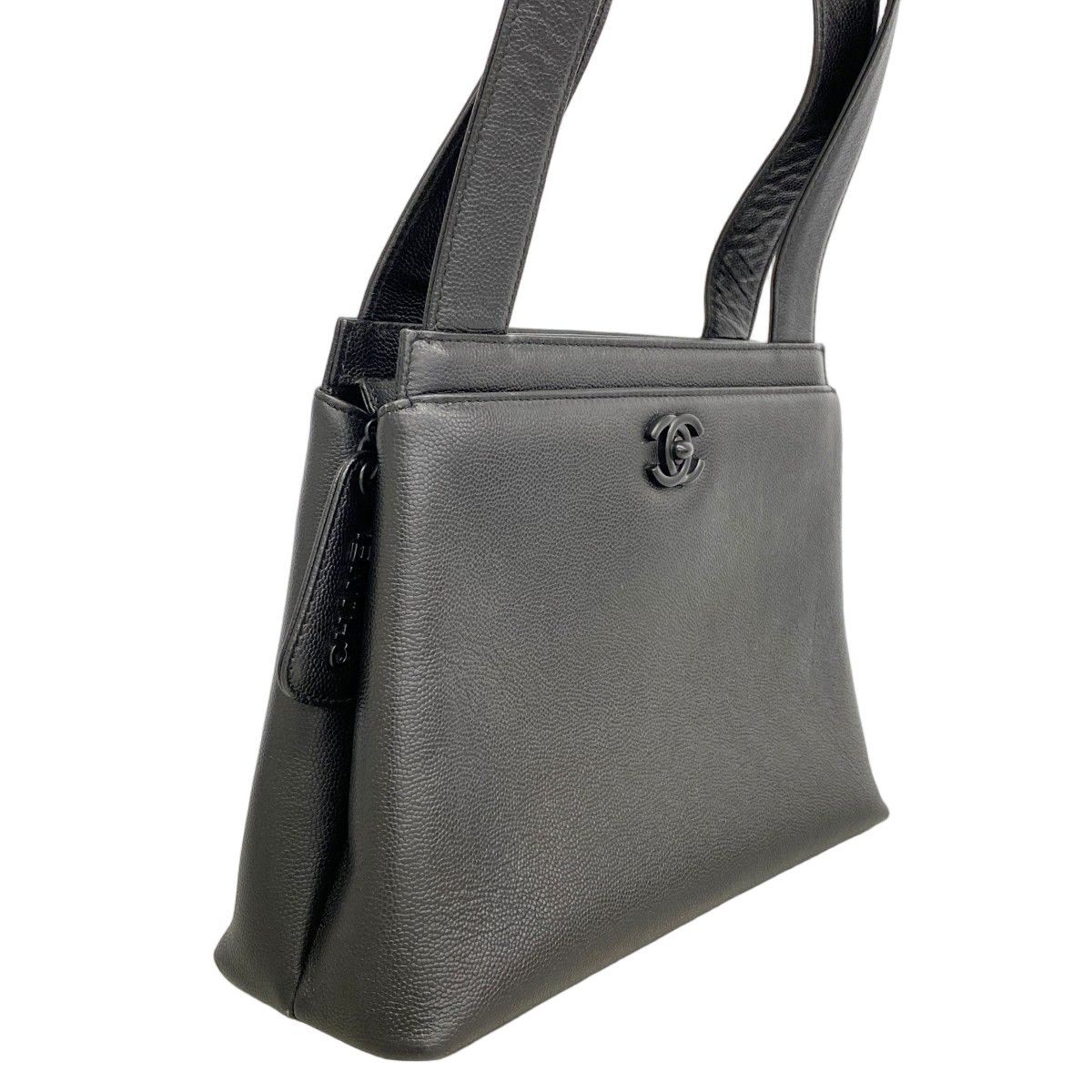 Chanel Handbag Caviar Leather Black Cles Dies — view 2