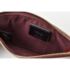 Fendi Mini Wallet Coin Case Card Pass Burgundy — view 5