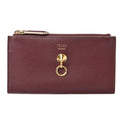 Fendi Mini Wallet Coin Case Card Pass Burgundy