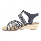 Chanel Sandals Lambskin Black — view 2